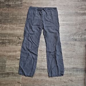 Vince Linen Pants XS Faded Black